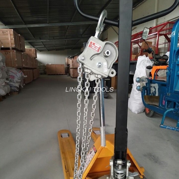 Ręczny wciągnik łańcuchowy / sprzęt do naciągania liny napowietrznej ze stopu aluminium 7,5 KN
