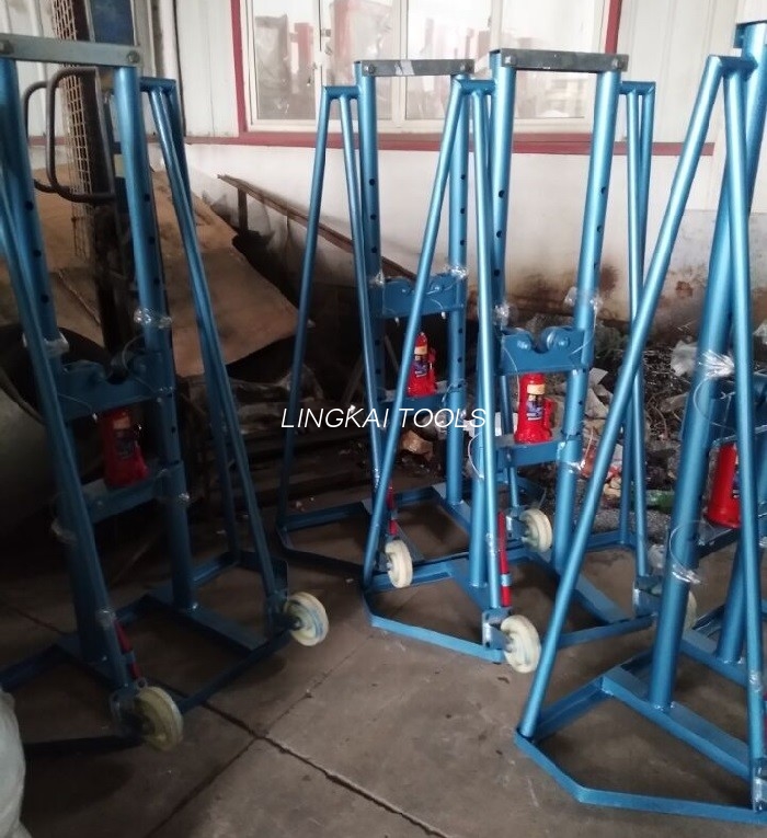 Hydrauliczne podnośniki wysokiego podnoszenia z wrzecionem 10T do przenoszenia szpuli kablowej