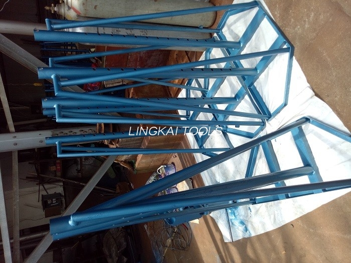 Hydrauliczny stojak na szpule drutu Sprzęt do produkcji kabli 5 - 10 ton z kołami